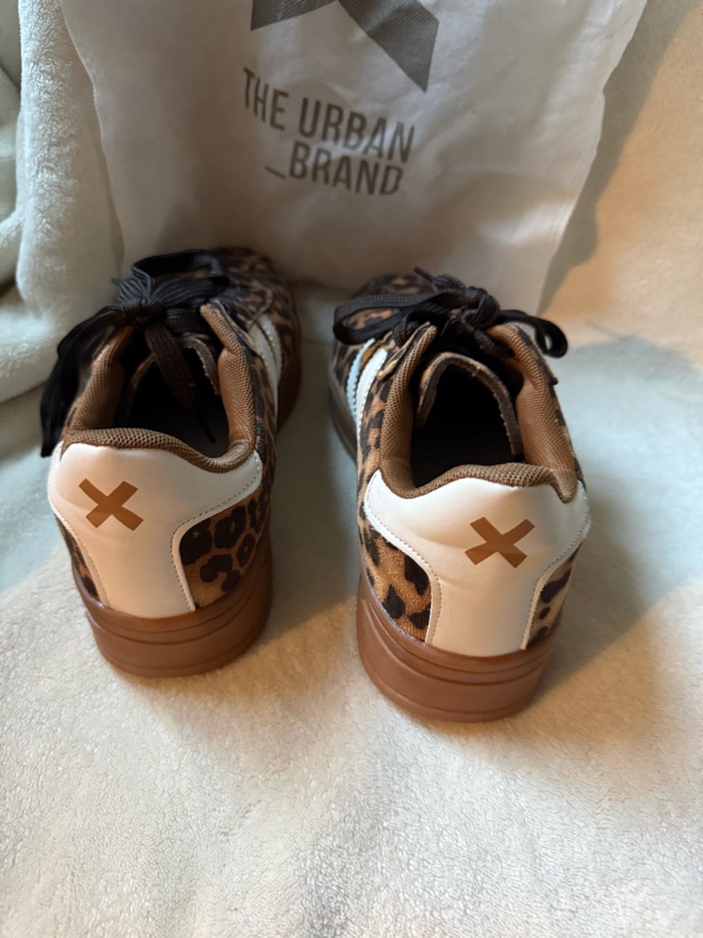 XTI Leopard Print Platform Sneakers in Brown - Picture 4 of 5